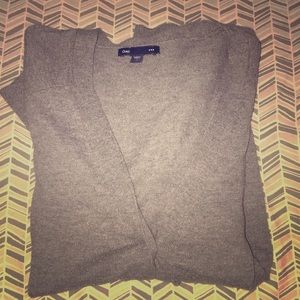 Gray cardigan